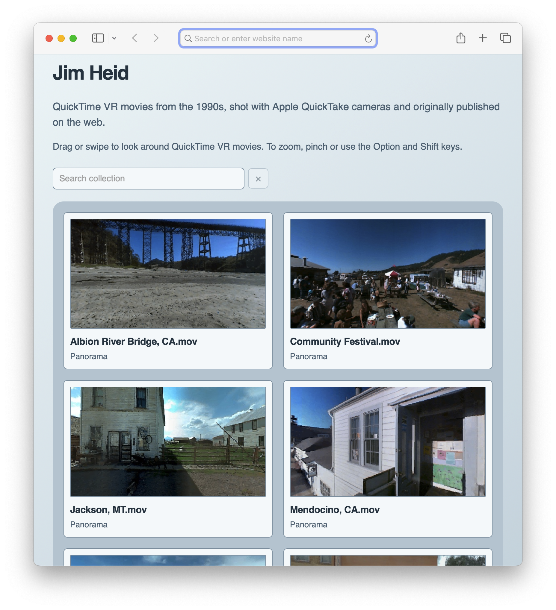 A searchable web gallery created with Vintage Viewer